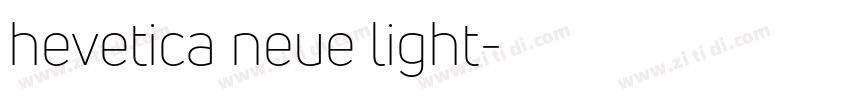 hevetica neue light字体转换